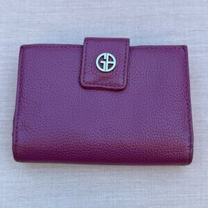 Giani Bernini Plum Leather Wallet